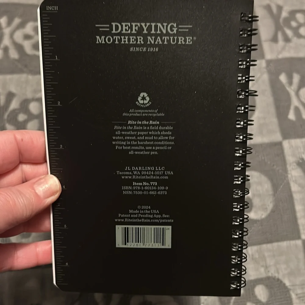 Rite in the rain notebook